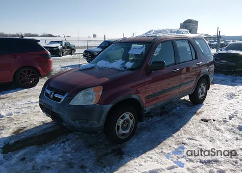 2002 Honda Cr-V Lx from USA, damaged, VIN JHLRD68472C018652